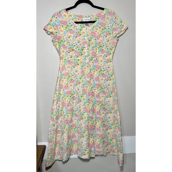 Chadwicks Dresses & Skirts - Vintage Chadwicks Fit & Flare Dress Women's Size 6 Petite Floral Cottagecore